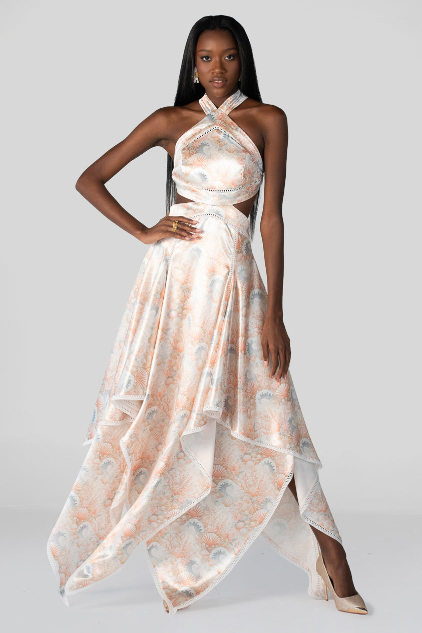 CORAL REVERIE CUTOUT DRESS – Nia And Rose